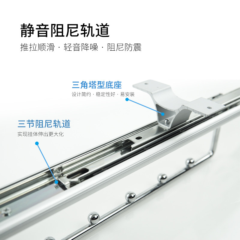 衣柜挂衣杆伸缩杆竖纵向收纳简易挂衣架顶装单杆衣通横杆五金配件