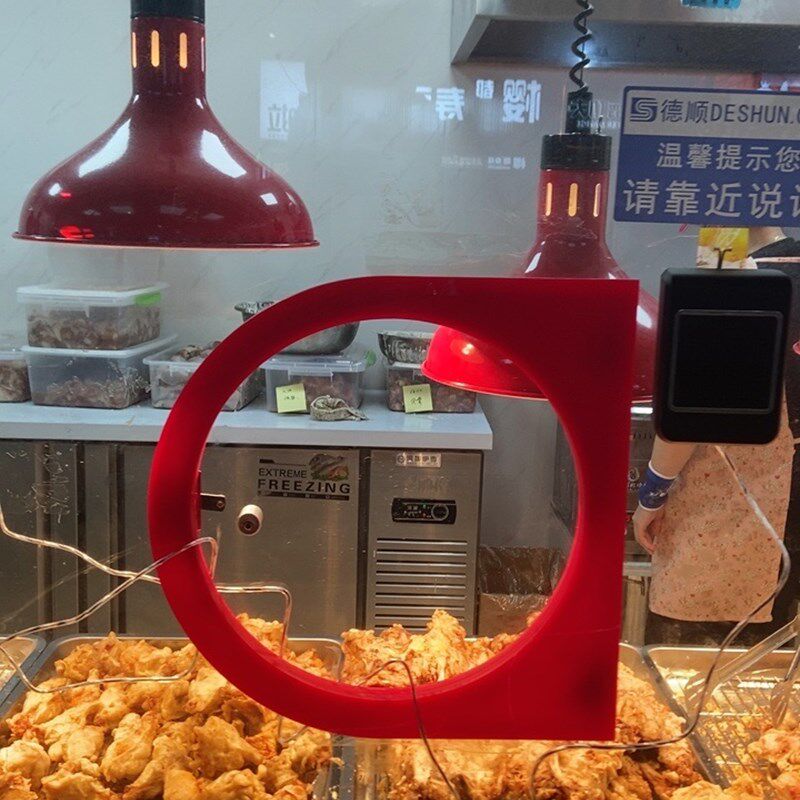 定制有机玻璃亚克力玻璃熟食小窗口D型炸鸡腿久久丫小门传菜卤味