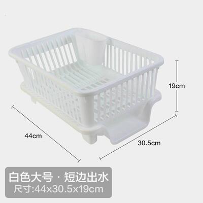 厨房碗筷沥水篮餐具收纳层架单层大容量滤水篮塑料置物架碟盘装碗
