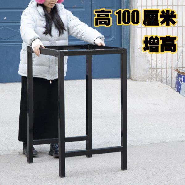 正方形桌腿80/90 高100厘米桌架 桌子架四方桌架加厚1米高架子图片