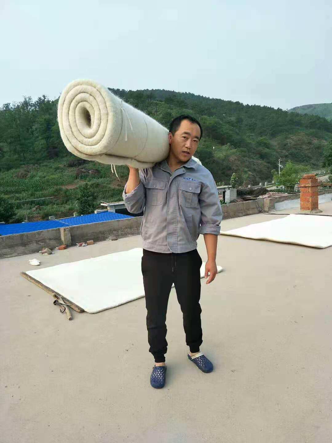 手工羊毛毡床垫偏硬纯羊毛老式擀毡子加厚防潮隔凉1.8*2米床毡