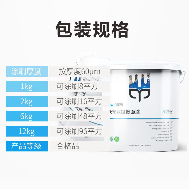 天冬聚脲胶漆涂料防水防晒漆防腐漆水泥彩绘漆白色墙面漆油漆室外