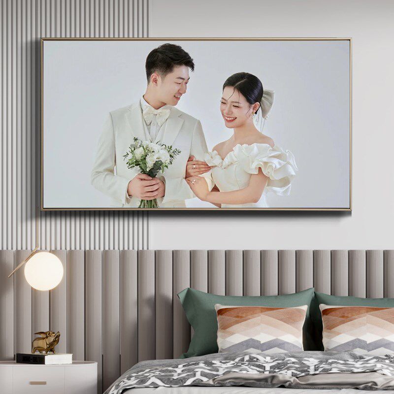 婚纱照相框组合照片墙相册摆台放大定制挂墙卧室客厅高级影楼套系