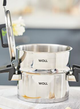 【B等品】WOLL婴儿辅食宝宝奶锅不锈钢汤锅炖锅电磁炉家用泡面锅