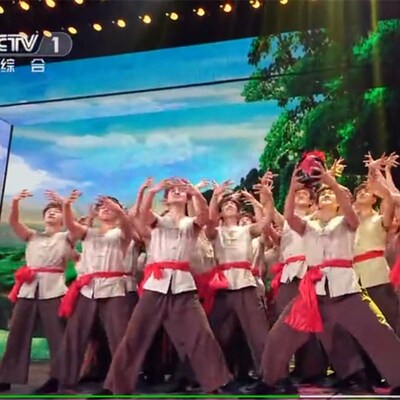 男陕北农民轿夫红高粱演出服古代平民百姓店小二阿宝舞台舞蹈服装
