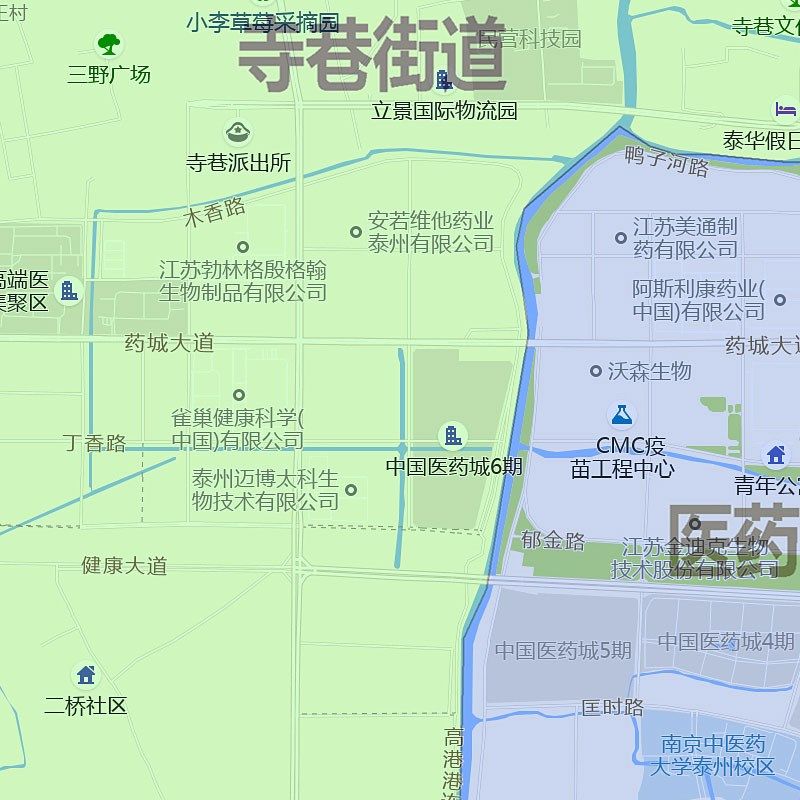 海陵区地图1.15m泰州市家用折叠高清办公室书房装饰画墙贴包邮