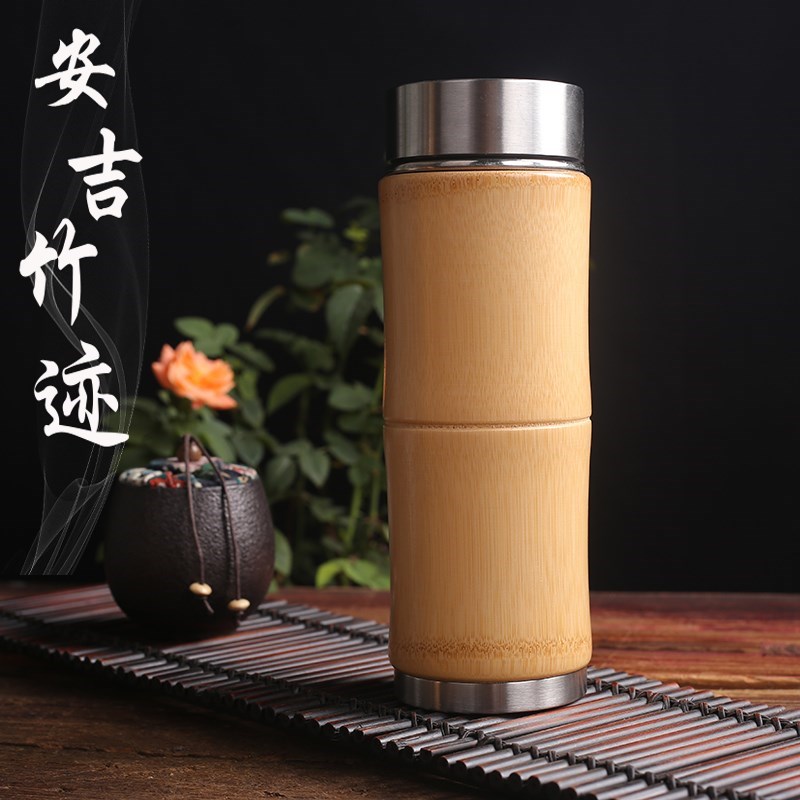 竹制保温杯保温壶紫砂水杯不锈钢便携户外旅行茶具陶瓷茶杯可定制