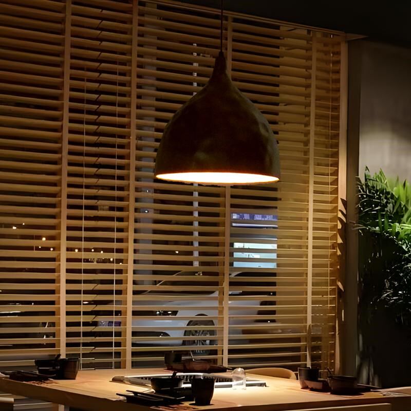 禅意侘寂风吊灯铝材简约茶室民宿艺术灯卡座吧台过道灯火锅店灯具