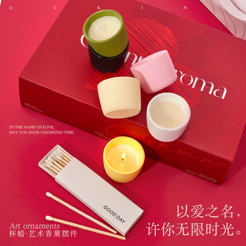生日礼物香薰蜡烛礼盒迷你装家用室内留香伴手礼送女生闺蜜情人节