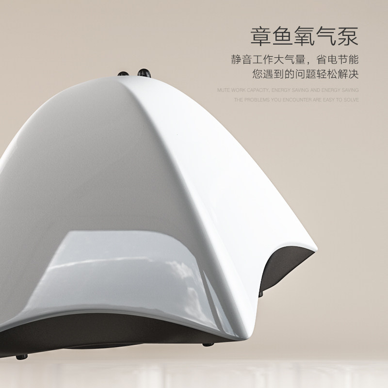 增氧泵鱼缸氧气泵静音双孔水族箱章鱼充氧泵大气量家用养鱼充氧机
