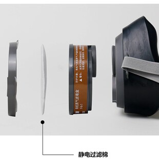 3N11cn圆形过滤棉配3200防毒面具颗粒物防尘打磨喷漆粉尘垫片滤纸