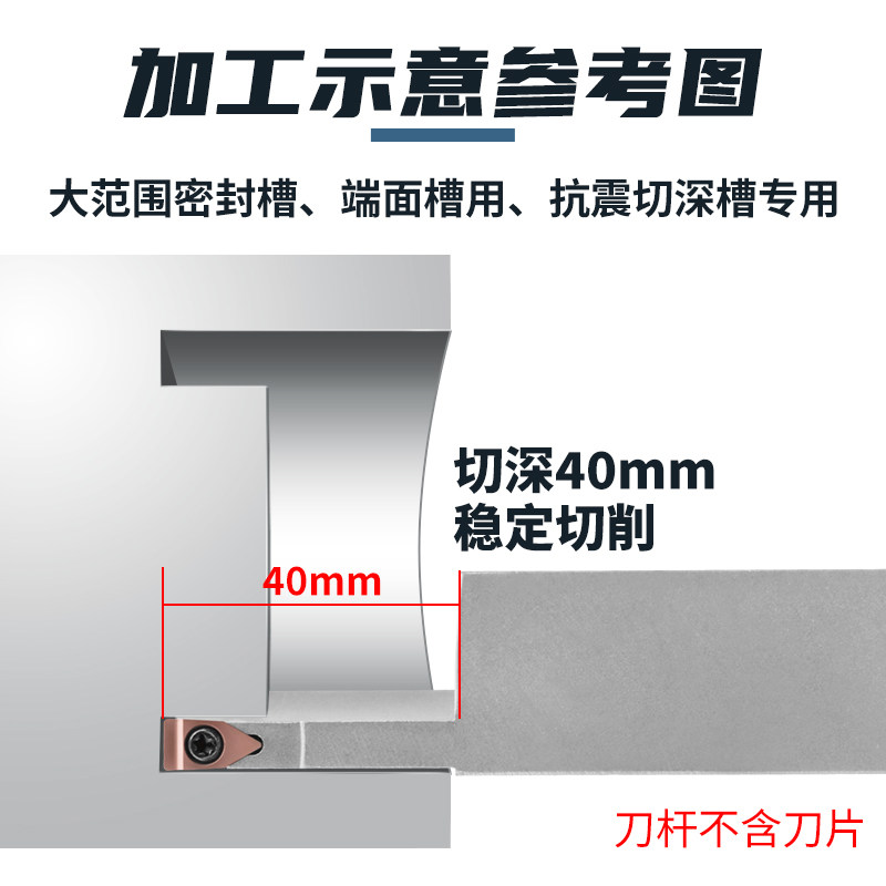 深端面槽勾刀刀杆圆弧数控车刀架断面平面合金切割刀片刀粒头图片