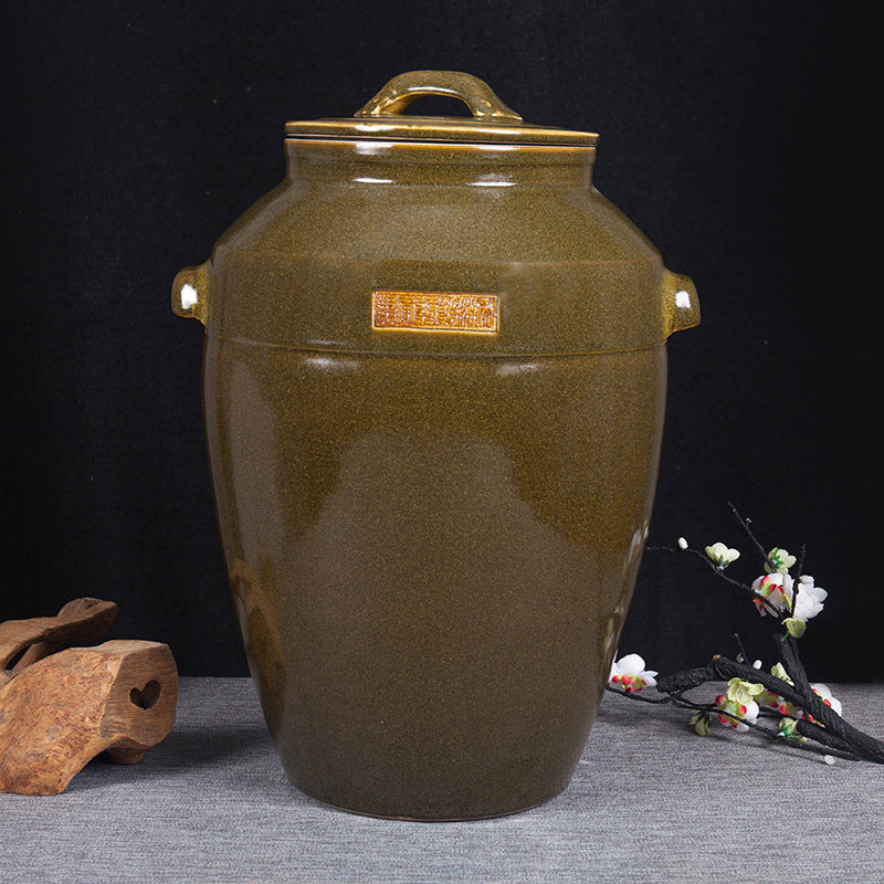 陶瓷米缸带盖装米桶储米箱家用防潮虫密封泡菜酿酒坛面粉猪油水缸