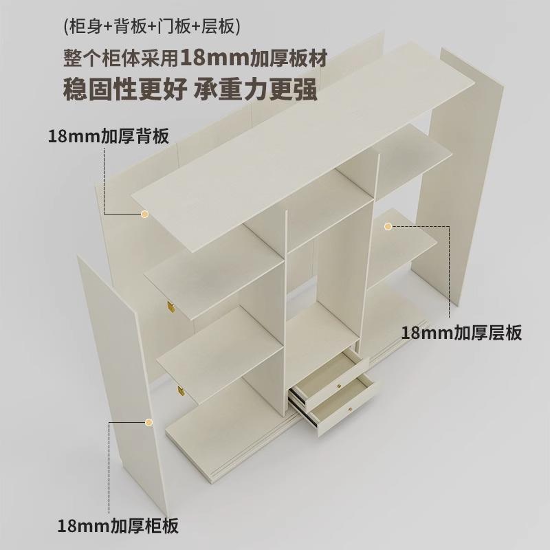 政补定制推拉门衣柜加高2.5/2.8/3.0米移滑门家用卧室小户型衣橱
