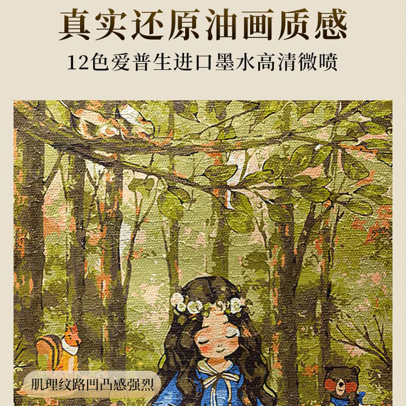 法式装饰画挂画客厅美式玄关2026新款走廊过道竖版壁画治愈系人物