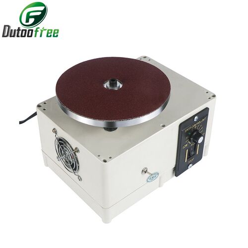 220V 金属外壳电动抛光机磨刀器美发剪刀修甲刀专用调速抛光机