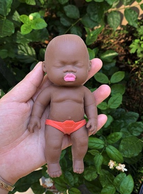 【2026新款】小黑娃捏捏娜塔莎掌心娃娃丑萌解压神器创意搞笑JT