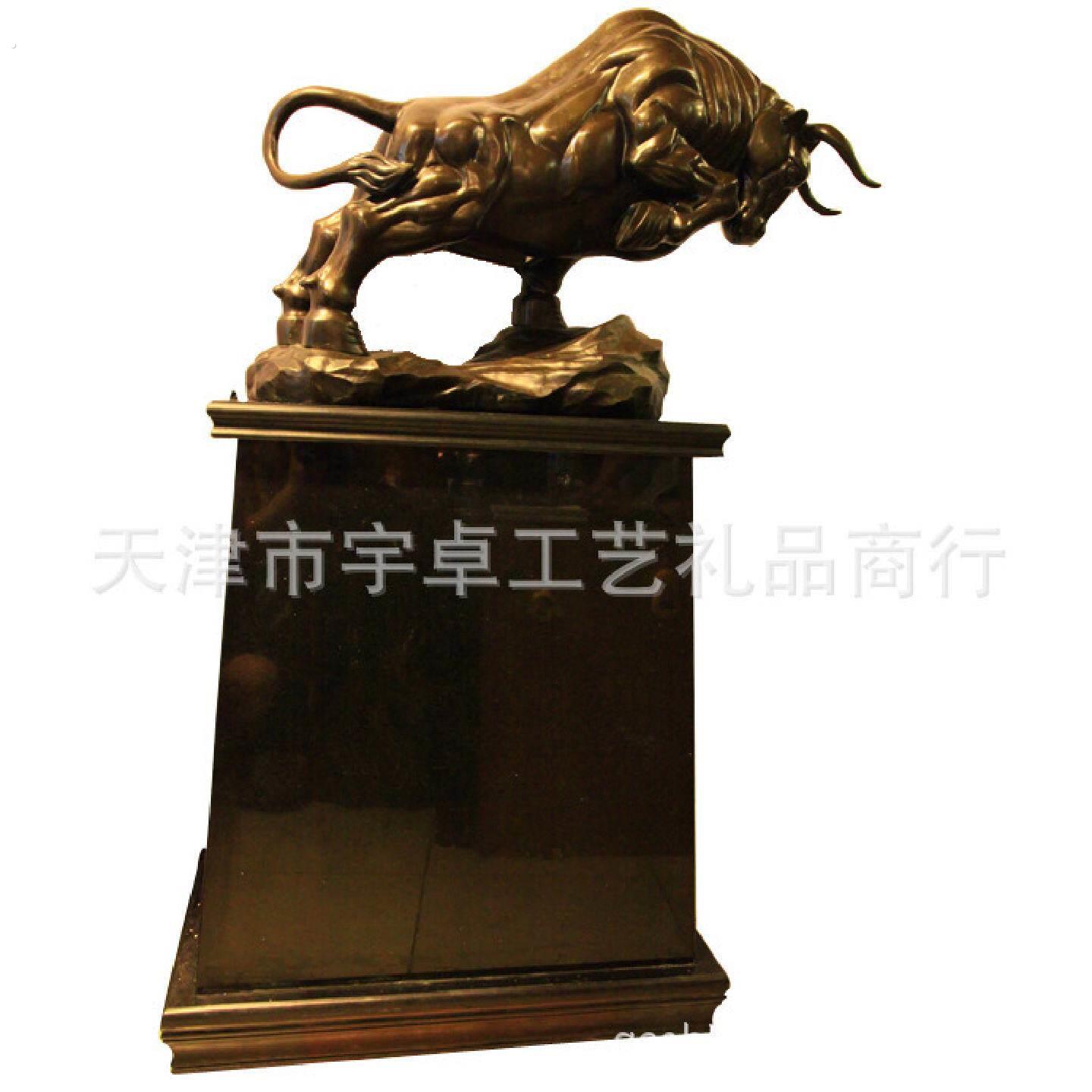 宇卓铜器纯铜拓荒牛黄铜牛大号铜牛家居装饰工艺品摆件