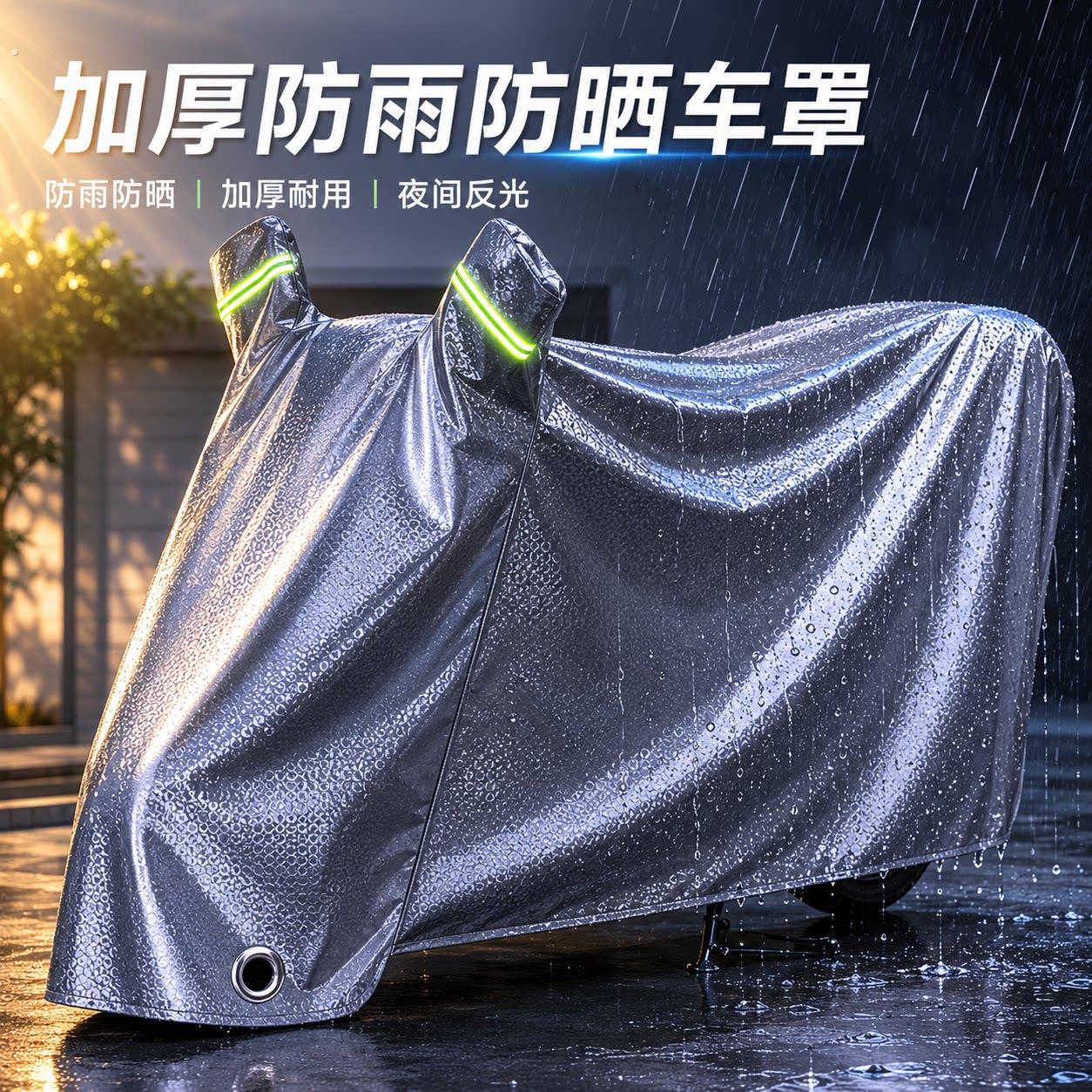 电动车防雨罩机车车罩防沙遮雨通用防晒防尘加厚电动车车罩车罩