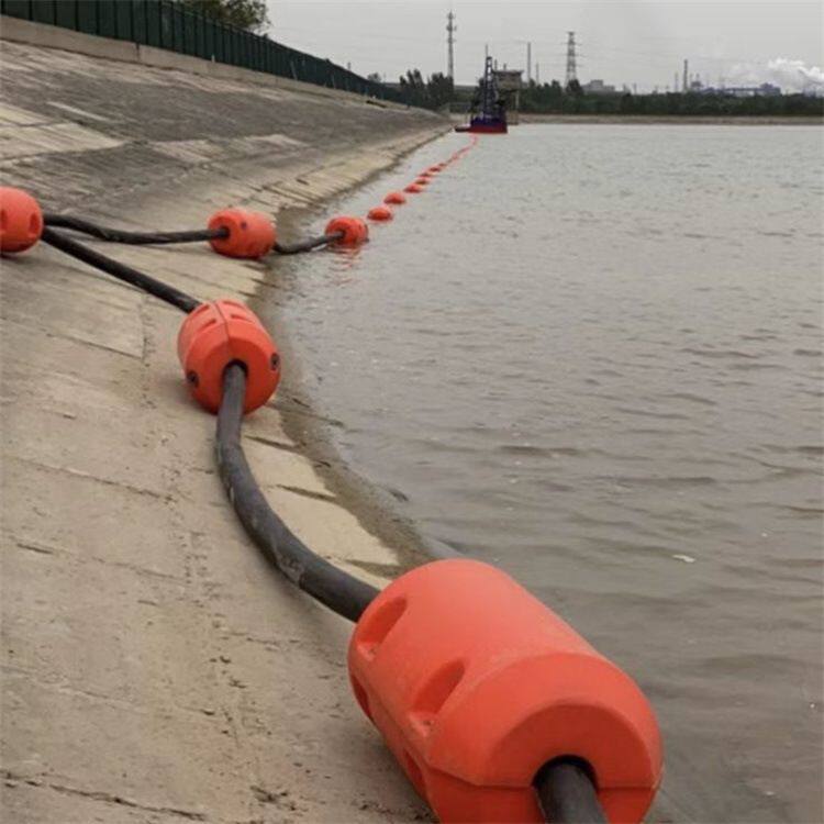 橡胶管道浮桶的安装距离计算 浮电缆塑料浮筒两半片对夹式托管