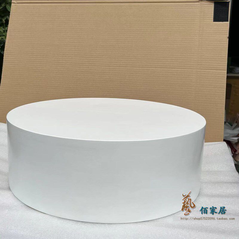 圆形空调底座白色加高实木垫高架加厚木质简约托架客厅柜机座