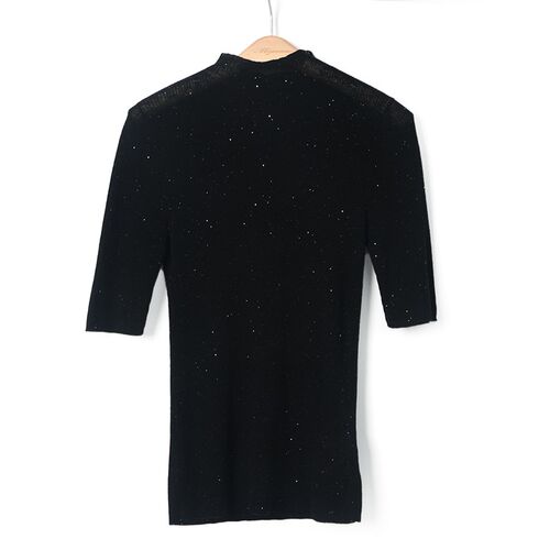 【叭哒不惑】星与海 水溶羊毛亮片毛针织衫显瘦百搭上衣女春夏款