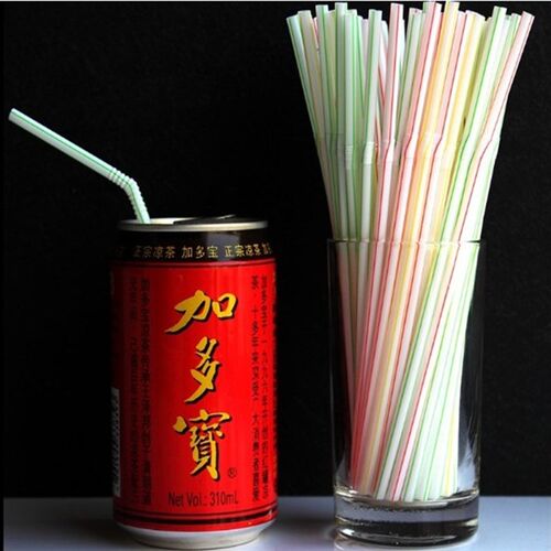2000支包邮一次性可弯吸管果汁豆浆饮料吸管彩色塑料弯头吸管18cm
