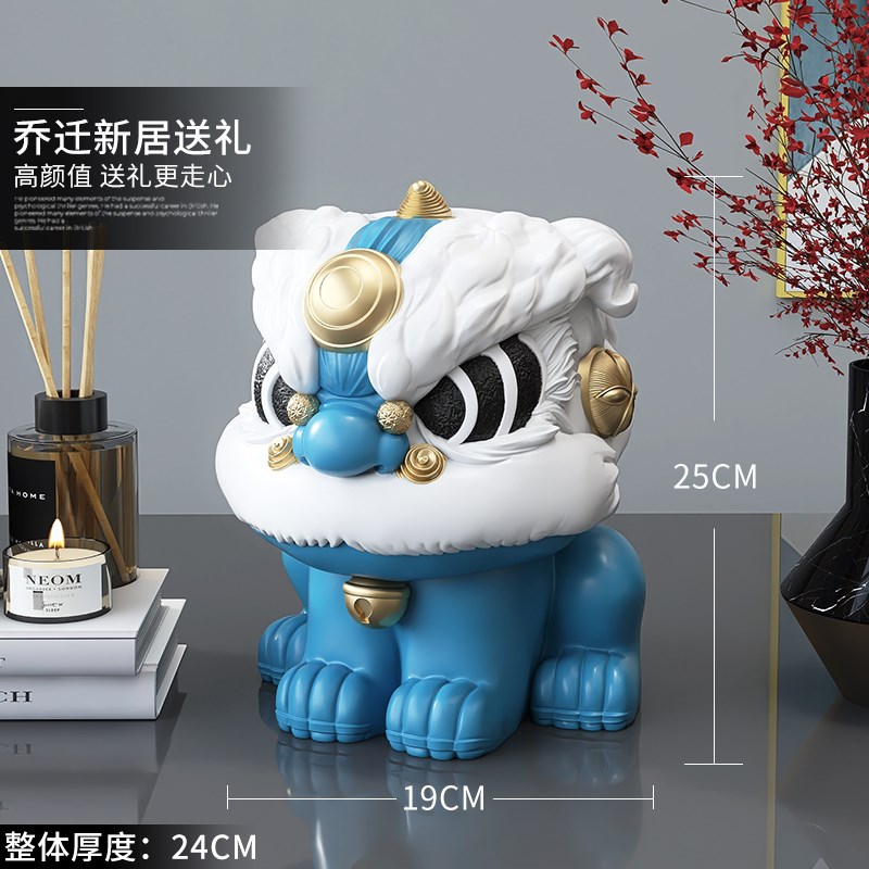 中国风国潮醒狮摆件开业礼品店铺舞狮前台桌面装饰品乔迁生日礼物