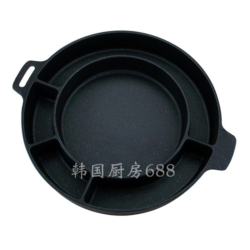 韩国明火猪排锅芝士排骨铝合金奶酪炒饭锅鸡蛋糕烤盘不粘煎锅包邮