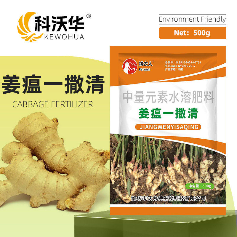 科沃华姜瘟一撒清生姜病专用药根腐黄叶烂脖子病杀微生物菌剂肥料