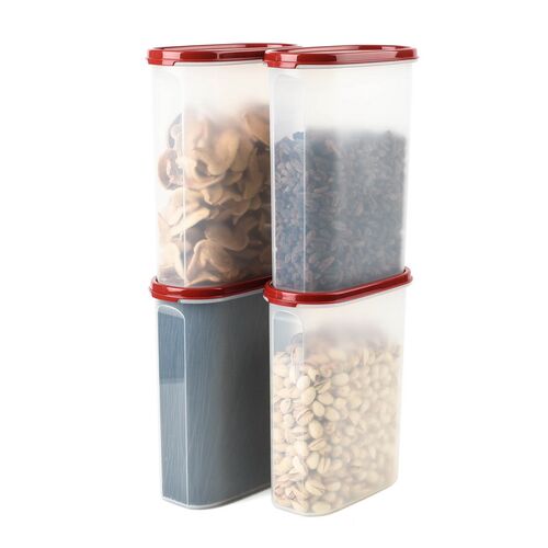 特百惠 2.3L椭圆4号保鲜盒五谷大米MM干货储藏密封防潮收纳储藏盒