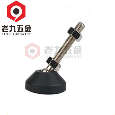 尼龙万向调整脚/调节脚/可调关节蹄脚/地脚螺丝脚盘D80M16M20M24