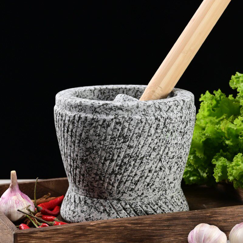 特大蒜臼子大号夹蒜器石臼手工特大捣蒜器特号研磨器捣药罐蒜窝子