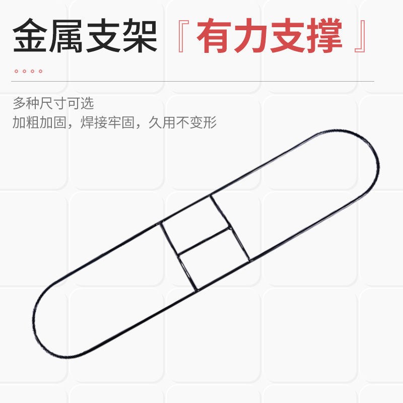 尘推杆不锈钢拖把杆子 尘推夹子头 尘推架排拖布支架平板拖把配件图片