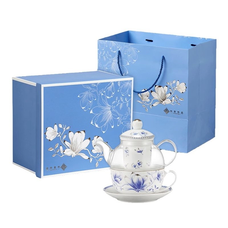 共禾京品中国风高颜值茶壶玻璃茶具礼盒套装下午茶杯高档新年礼物