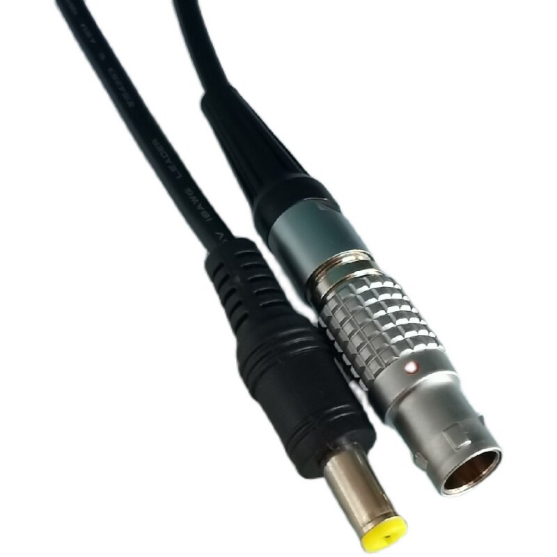 推拉自锁航空插头M12 TGG.1B 2针转DC5521电源连接器连接线