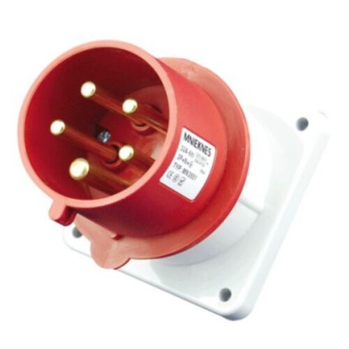 国曼德标防水工业暗装插座公头 5芯16A32A IP44 MN3551 MN1551