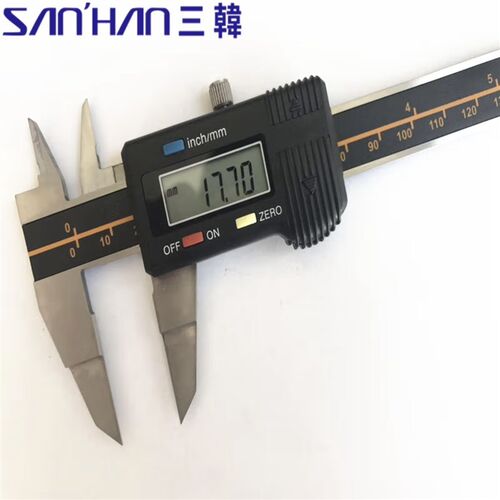 三韩薄片数显卡尺薄片带表卡尺叶片厚度0.8mm 0-150/0-200/0~300