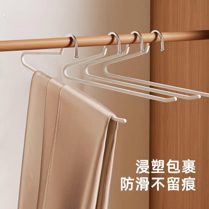 整理师推荐裤架挂裤子专用衣架鹅型裤架防滑家用衣柜内置收纳神器