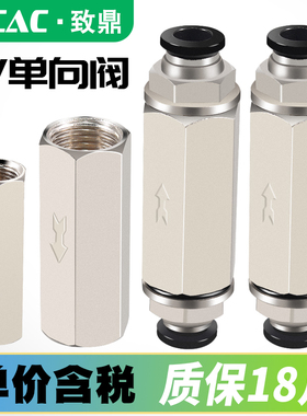 气动单向阀CV-01/02/03/04排气阀止逆阀1分2分3分4分 气体止回阀