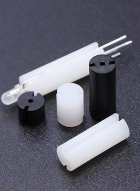 LED三孔隔离柱灯座三极管灯柱间隔支撑柱6mm垫高柱LED灯套绝缘柱