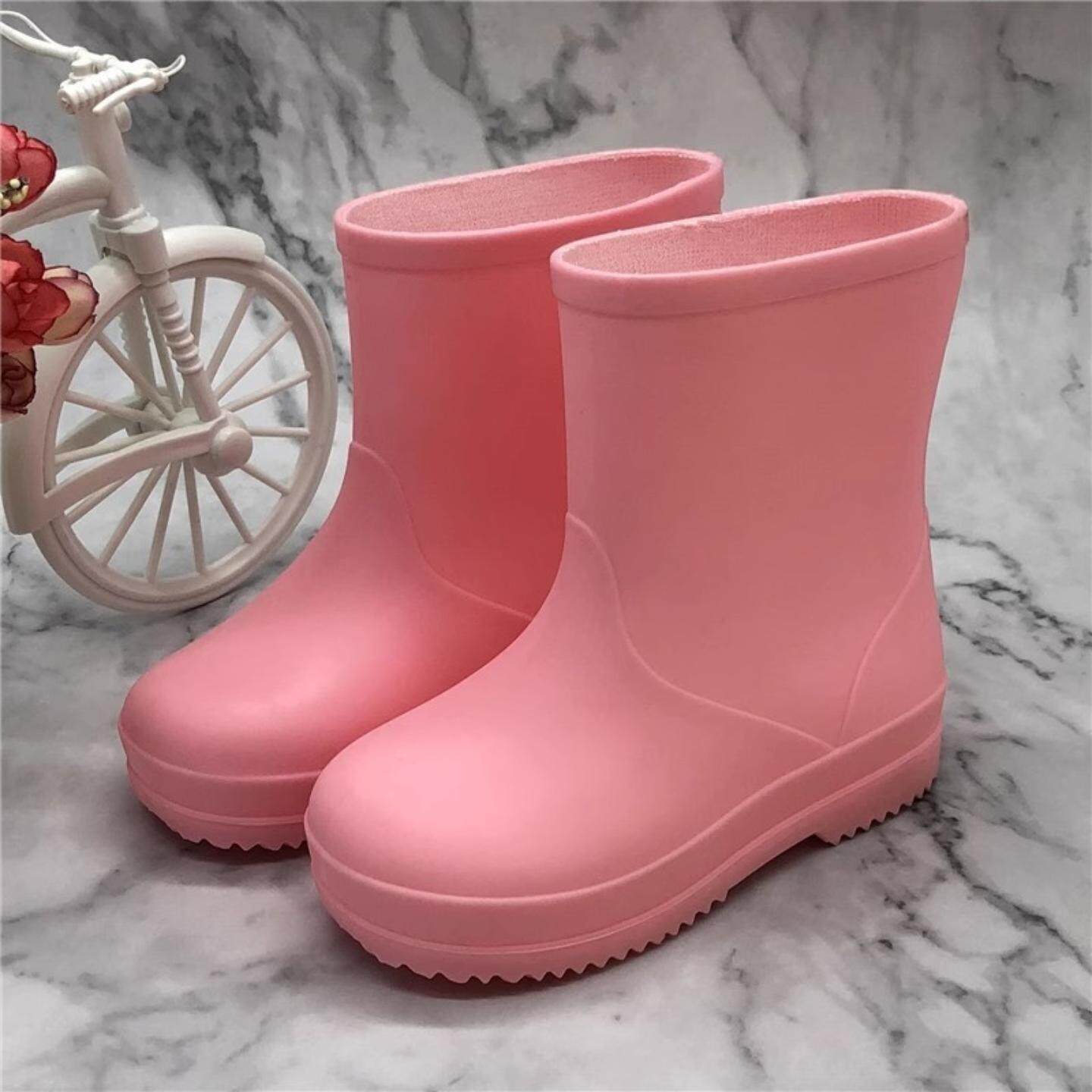 儿童防水防滑裸鞋雨靴｜