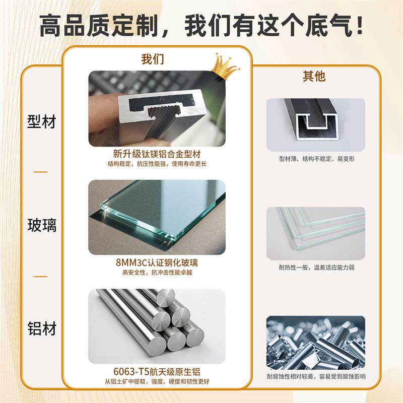 极窄厨房推拉门阳台吊轨三联动隐藏开放式移门客厅卫生间玻璃隔断