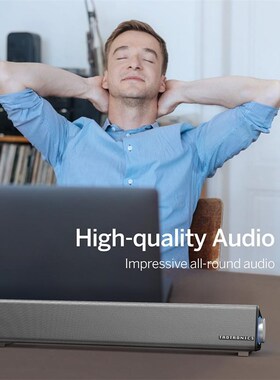 TaoTronics SK018外贸进出口长条形蓝牙桌面回音壁电脑音响箱声霸