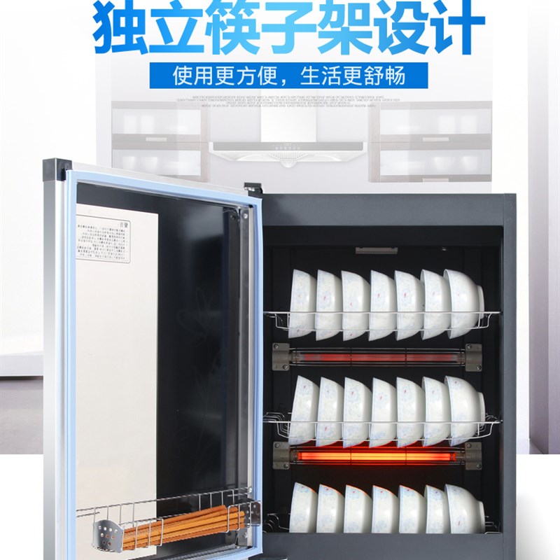 消毒柜家用小型消毒碗筷柜可烘干商用立式双门迷你饭店保洁柜厨房