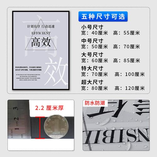 2024新款办公室装饰画企业文化墙面挂画会议室背景公司励志墙贴画