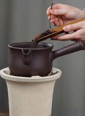 经典陶坊煮茶器原矿半手工还原烧共生矿紫砂壶中式泡茶壶功夫茶具