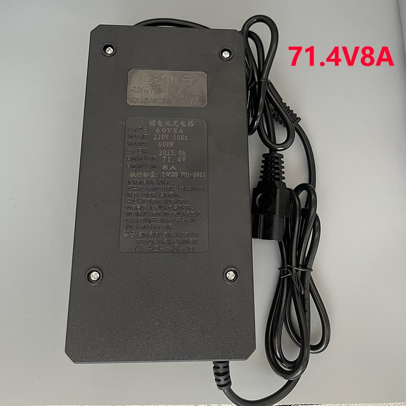 锂电池24v48v60v72v84v73v三元铁锂充满自停6A8A大功率智能充电器