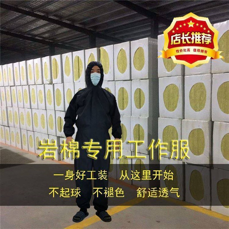 防岩棉防臭养殖工作服工地用透气防尘服连帽防护服防纤维防尘男女