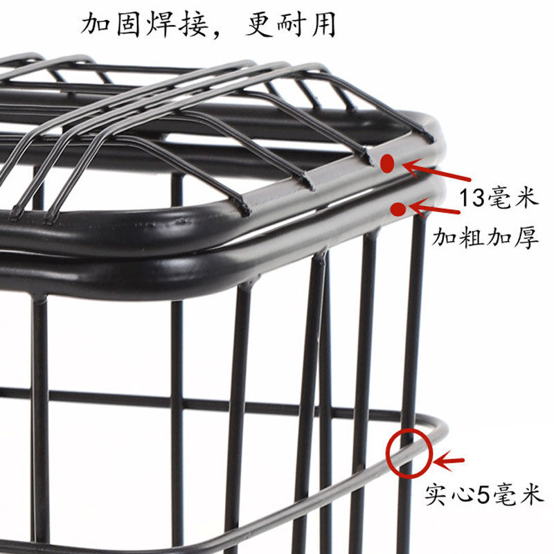 电动自行车筐学生书包篓老年三轮车篮头盔专用带锁防雨水加大通用